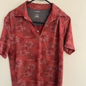 Van Heusen Men's Red Floral Shirt